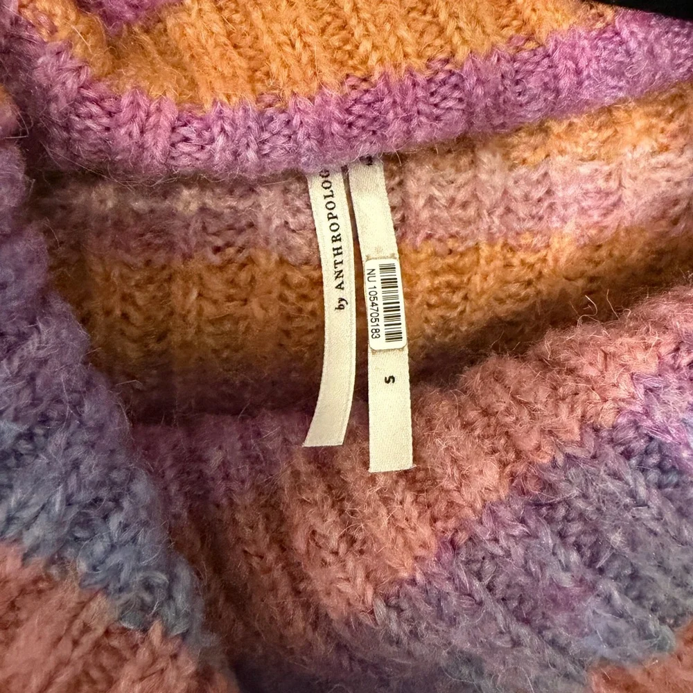 Anthropologie Multicolor Cowl Neck Sweater - Picture 2 of 6